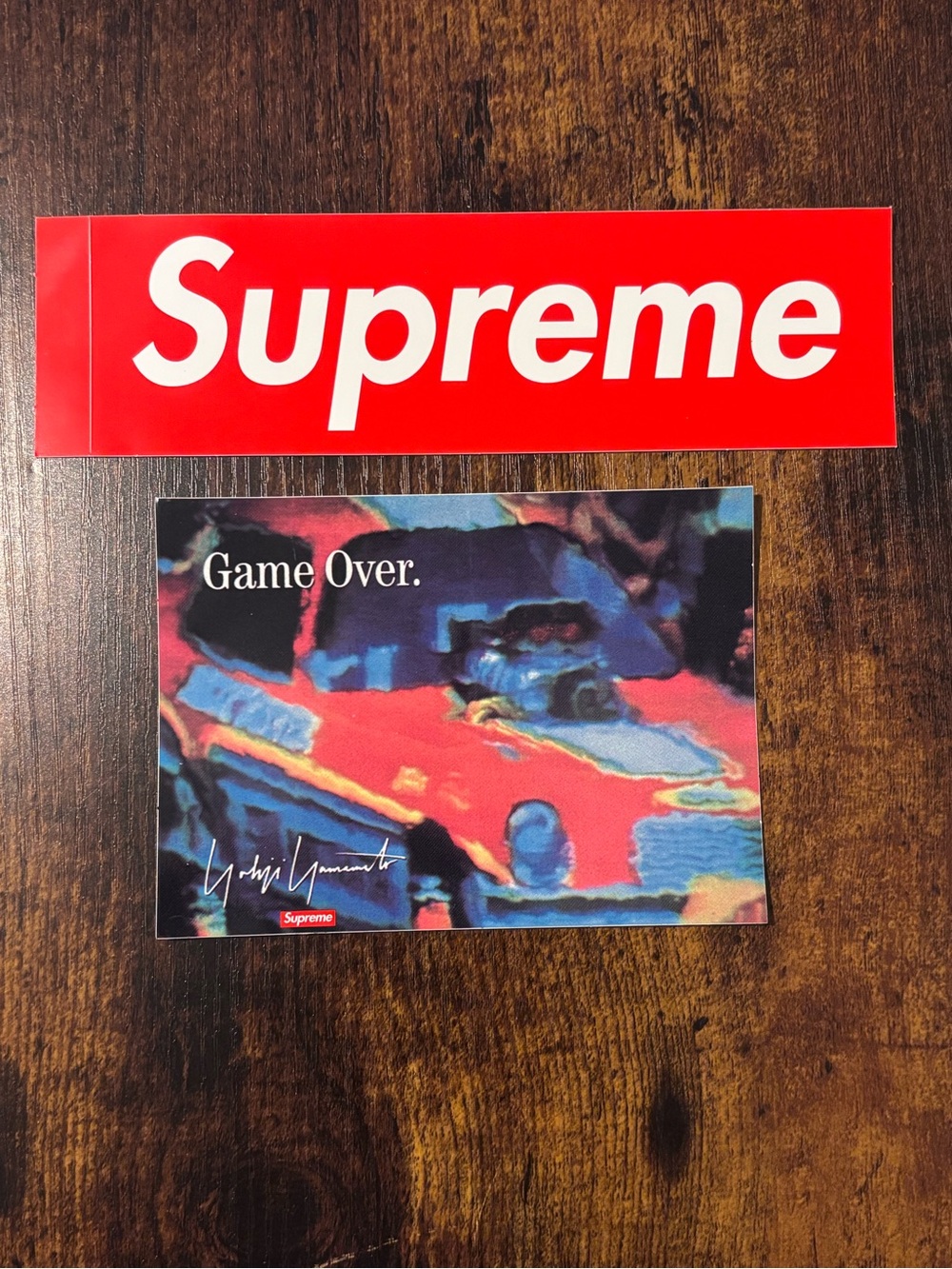 Supreme Yohji Yamamoto Game Over Car Sticker 100% Authentic FW20 Season + Redbox
